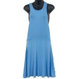 RVCA Women Size Medium M Blue Sleeveless Tank Racerback Shift Dress NWT New